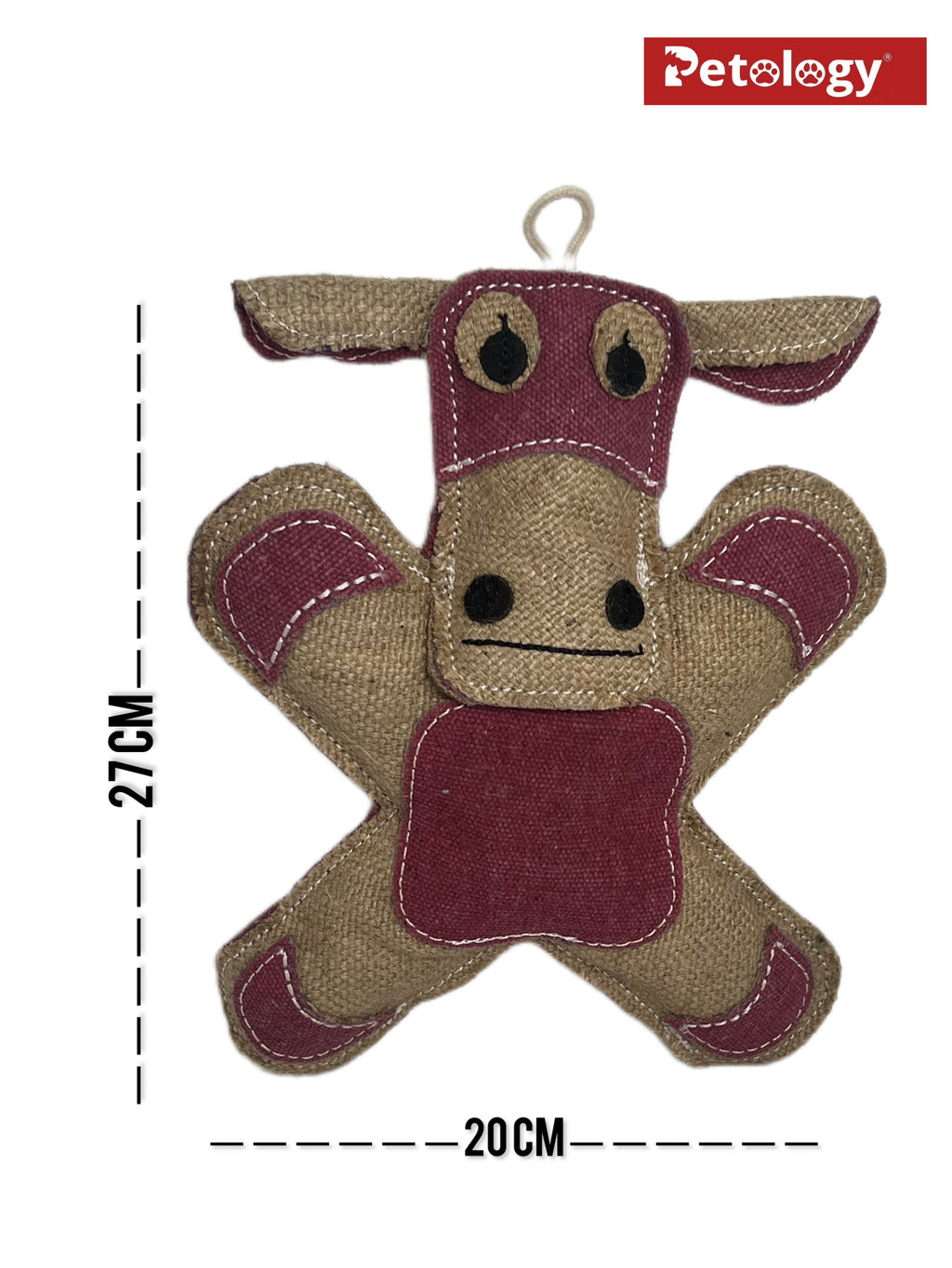 Petsafe buy 2 pay 1 100% organic Jute Chew-tug Dog Toy Non-Toxic, Soft, Stuffed Interactive Cute Squeaky, Teething Rope Dog Toy  Small to Medium breed