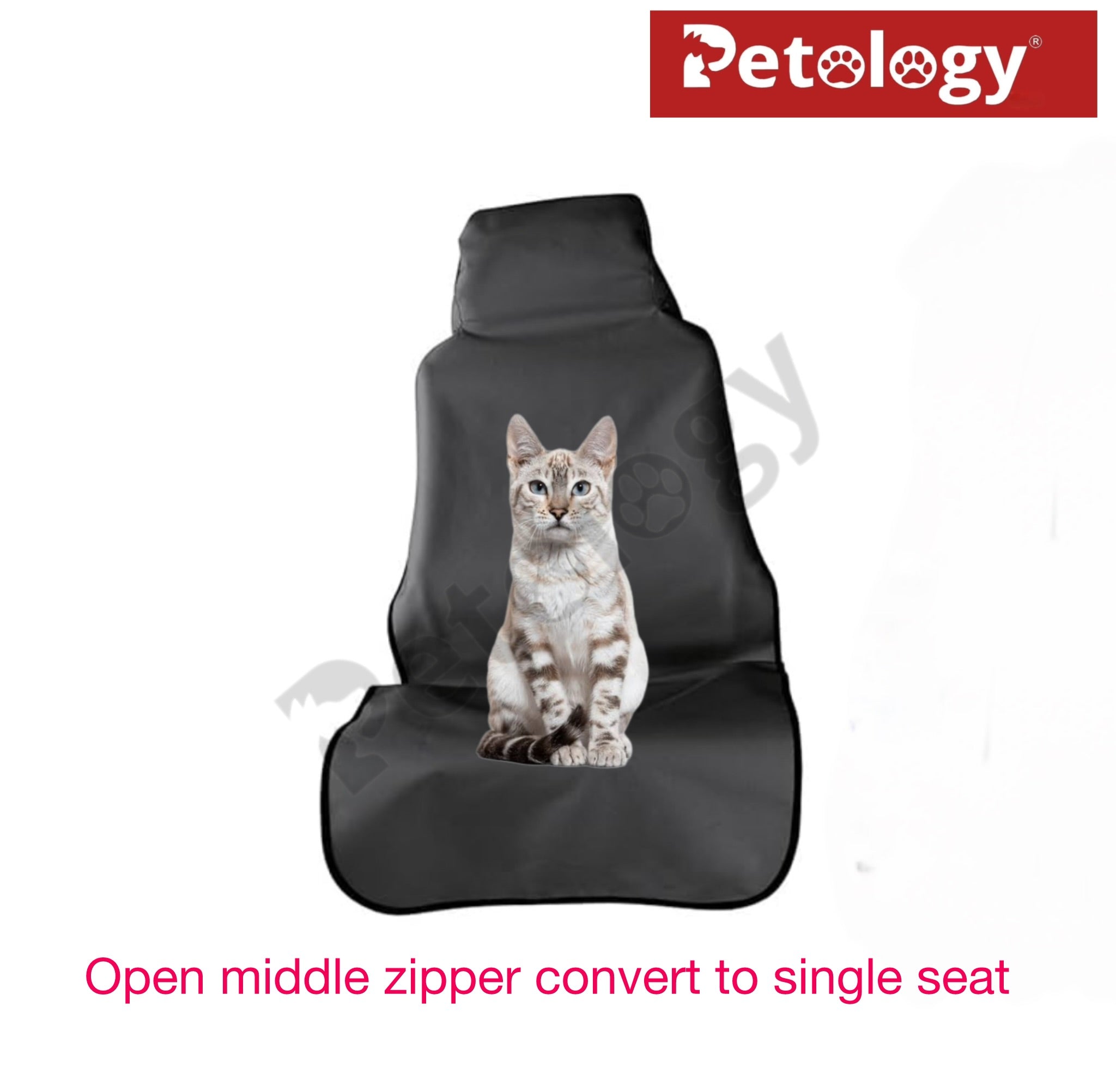 Petability  Soft Anti-skid Back seat protection Cover, Waterproof Scratch Proof Non-Skid, Travel Hammock With Anchors For Cars Trucks SUV Boot Liner, Black