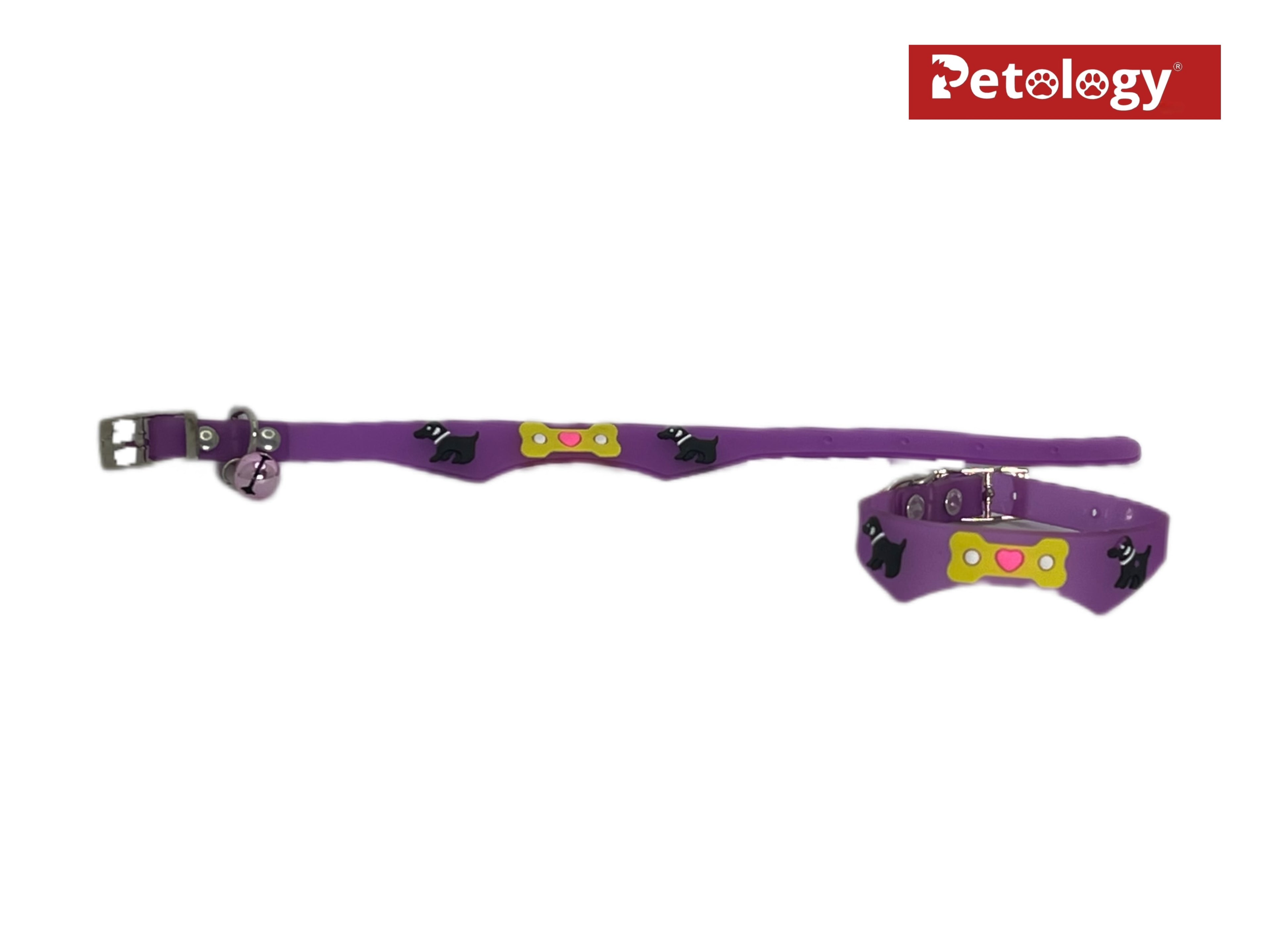 Get 2 for price of 1 Adjustable Multiple Colors extra soft & Style Pet Dog Silicone  Bell small Dog & Puppy Collar Training Collar-color may vary