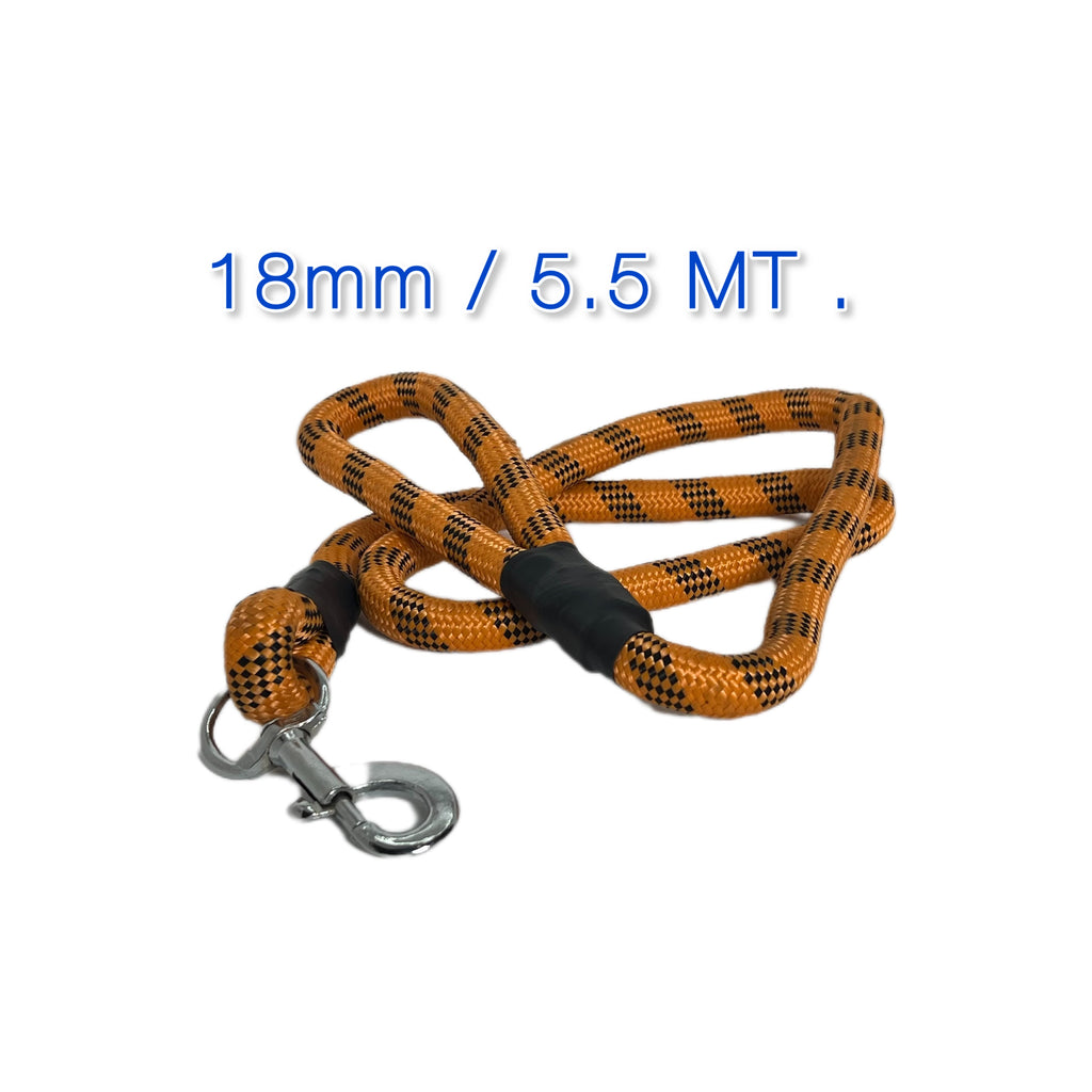 Petology Plush High Strength 18MM rope leash with complementary Paw tag and Leash 1.5 inch collar