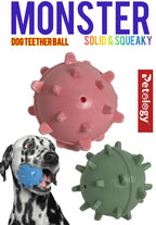 BUY ANY 2 MONSTER Dog Spike Ball Made 100% BPA-Free, NON-TOXIC with Thermoplastic  easy perfect Grip Suitable for Small to Medium Dogs & Puppies Chewing, Teething, & Training  squeaky Ball Safe for Dogs Highly Durable