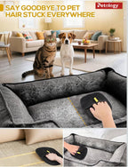 Reusable Pet Hair Removal Gloves, Electrostatic Hair Remover, Efficient Grooming Gloves for Pet Hair, Dog and Cat Fur Electrostatic Gloves for Couch, Clothes, Carpet, Bed Sheet