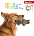 Petosafe buy 2pay1 100% Organic Jute Chew-tug Dog Toy Non-Toxic, Soft, Stuffed Interactive Cute Squeaky, Teething Rope Dog Toy  Small to Medium breed