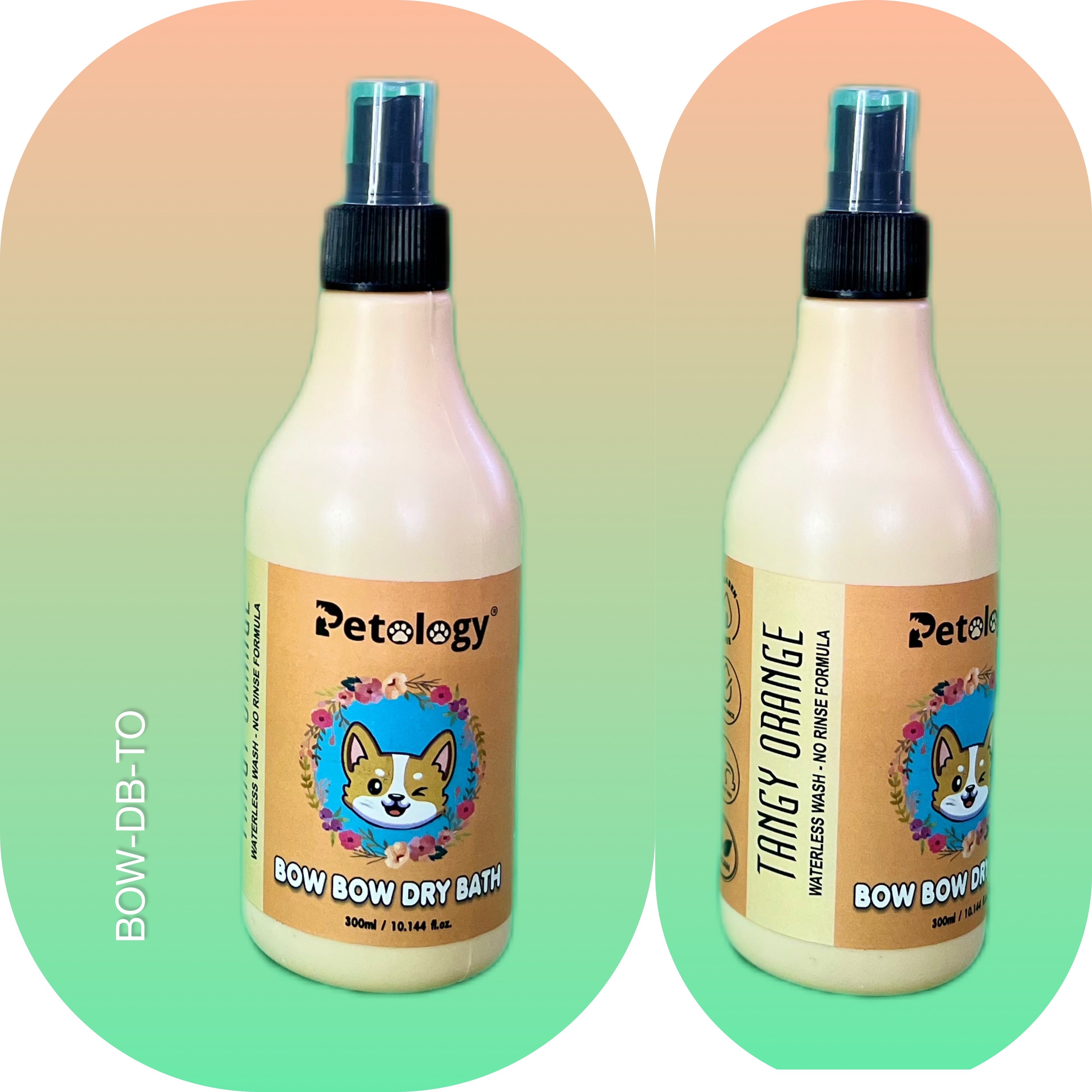 BOW BOW Perfect Combo-SUMMER SPECIAL-PINK ROSE &  BANNA & TANGY ORANGE SHAMPOO PLUS &  BLUE BERRY BLAST DEO - (SUITABLE ALL BREEDS)
