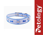 Petology Silicone Cat/Kitten Reflective Adjustable Collar Safety Buckle with Bells Cat Radium Adjustable Collar with Bell for Puppy/Kitten (Color May Vary) (Pack of-2)