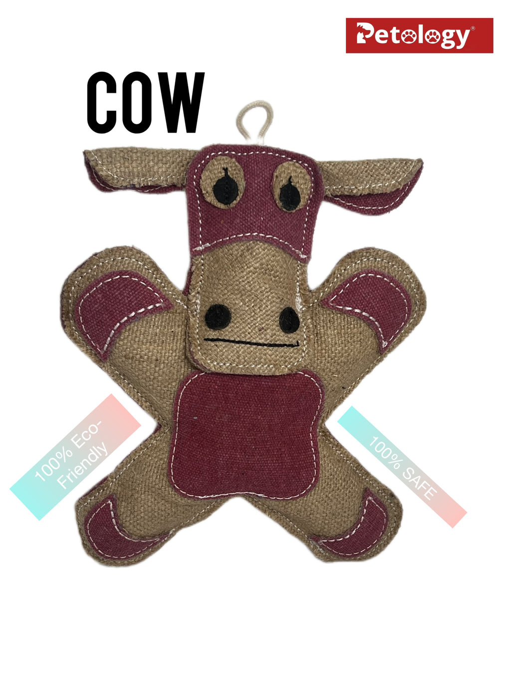 Petsafe buy 2 pay 1 100% organic Jute Chew-tug Dog Toy Non-Toxic, Soft, Stuffed Interactive Cute Squeaky, Teething Rope Dog Toy  Small to Medium breed