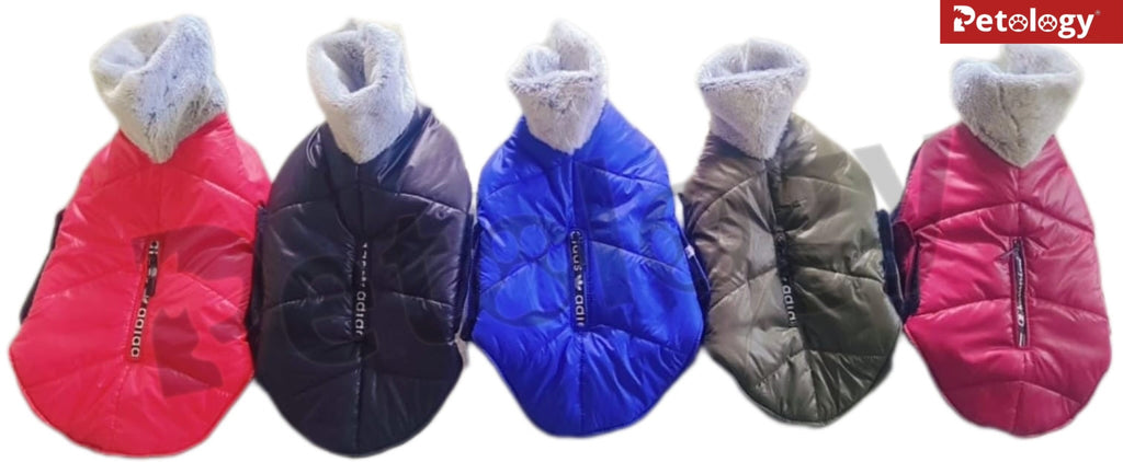 Petology Premium dog Jacket's wind proof water proof light weight washable warm thick fleece lined dog vest jacket for xtra protection (all sizes) colors vary