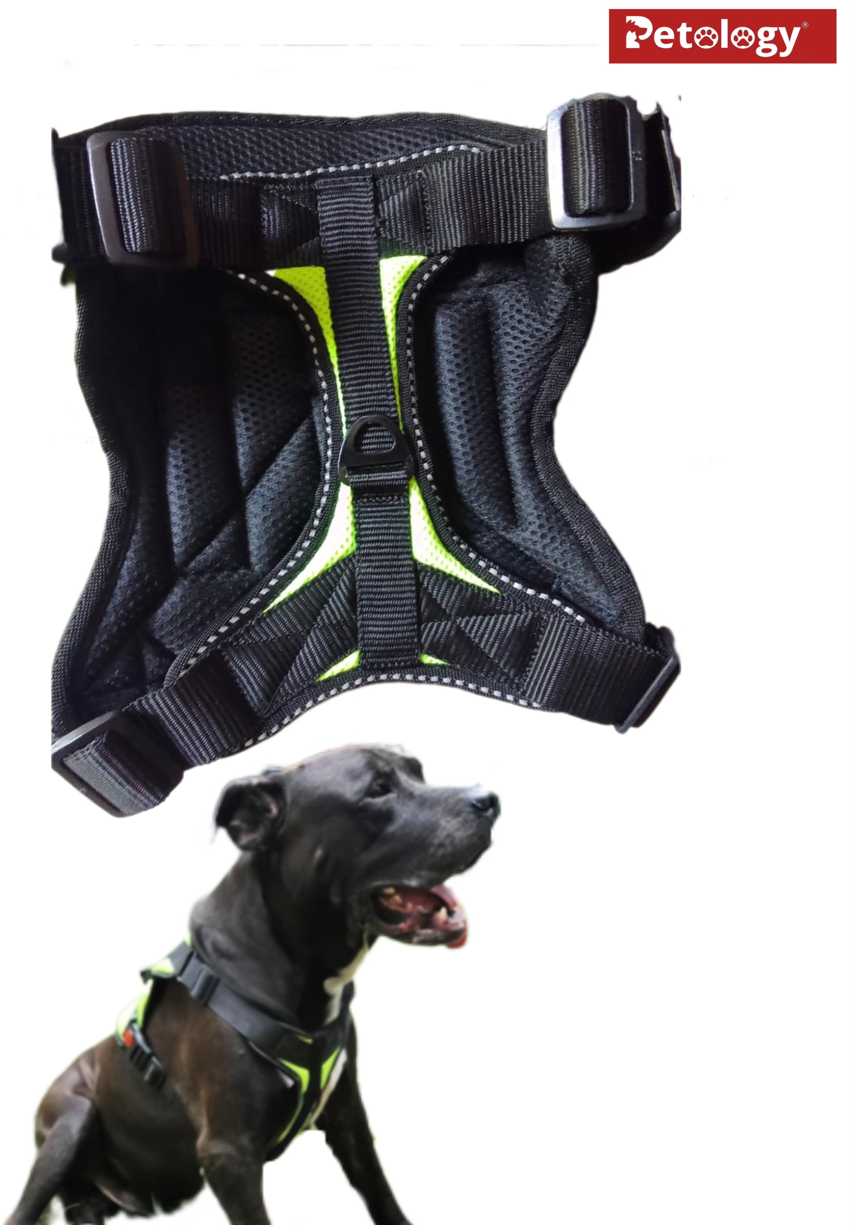 Petology Premium Breathable Durable Vest Set Harness for Dogs is designed to elevate your dog’s comfort Reflective feature safety gives confidence in low light free roaming (colors vary,15mm rope leash))