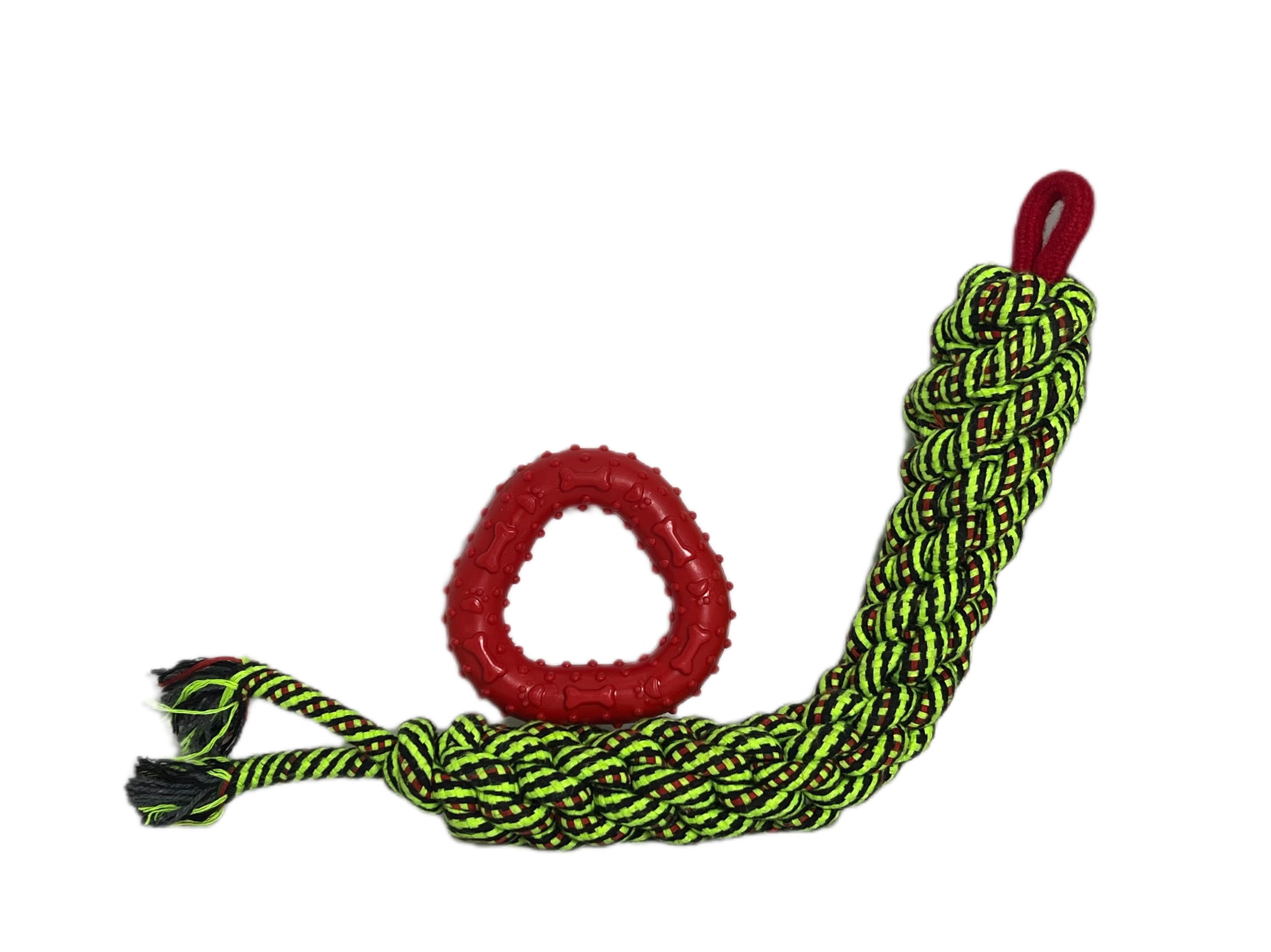 100% Cotton Rope snake and Soft non-toxic toy combo for all Breeds