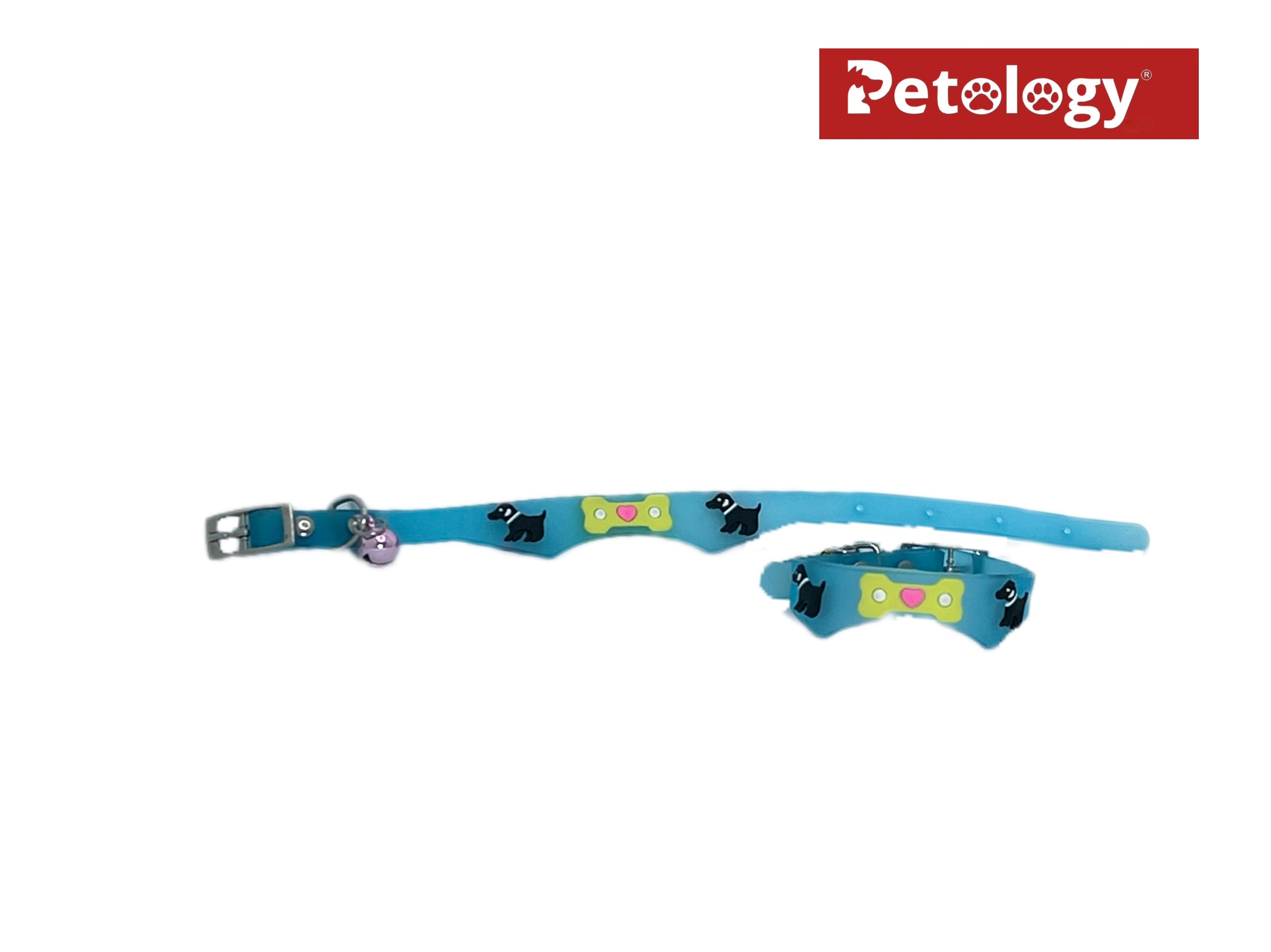 Get 2 for price of 1 Adjustable Multiple Colors extra soft & Style Pet Dog Silicone  Bell small Dog & Puppy Collar Training Collar-color may vary