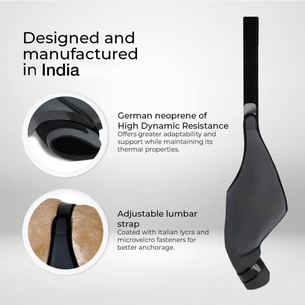 Petability Knee Brace for Dogs with Side Stabilizers, Knee Cap Dislocation, post operative , Arthritis - Keeps The Joint Warm and Stable - Extra Support - Reduces Pain and Inflammation (Suitable medium,Large & Extra-Large Breeds) 1 piece