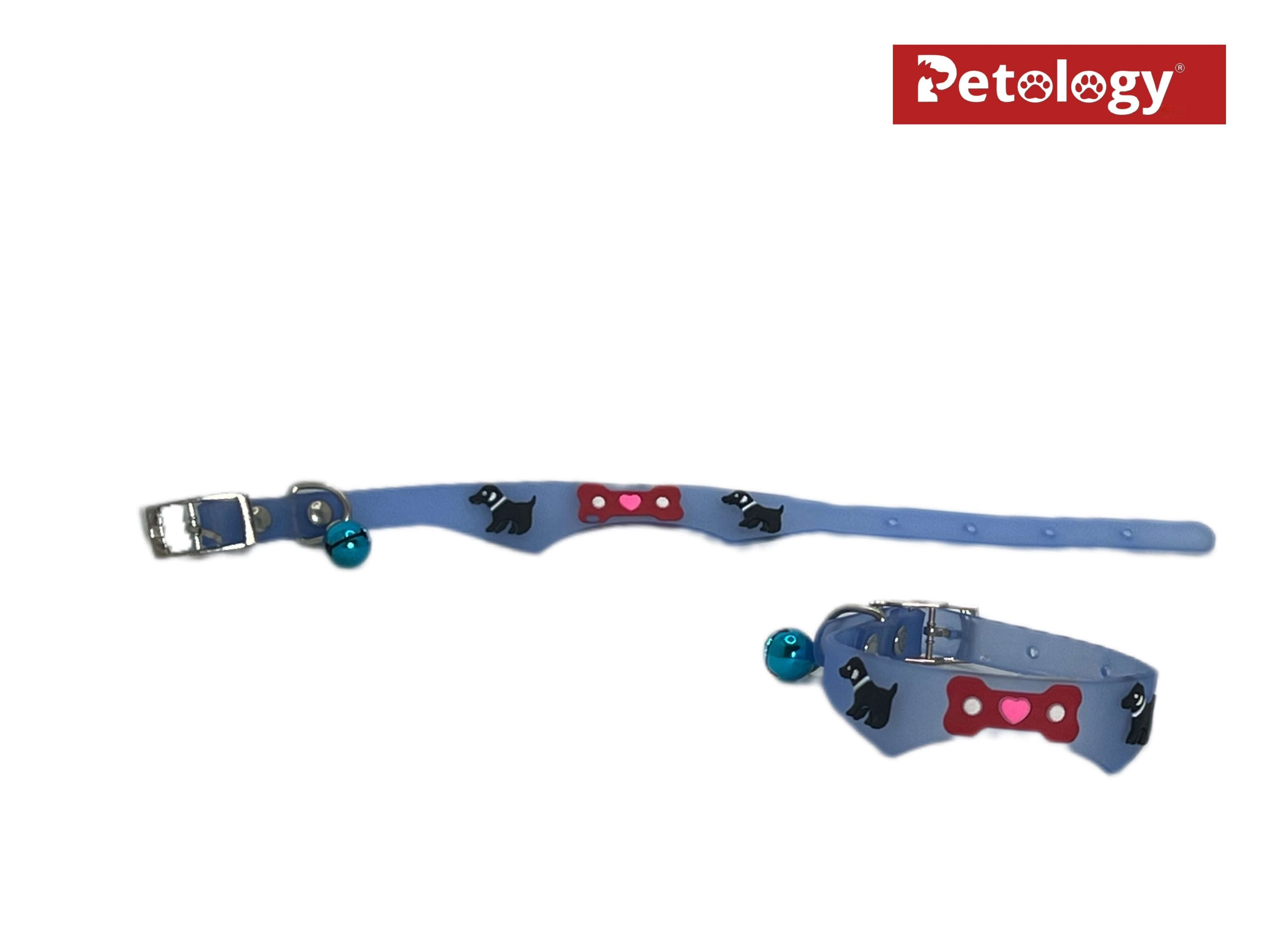 Get 2 for price of 1 Adjustable Multiple Colors extra soft & Style Pet Dog Silicone  Bell small Dog & Puppy Collar Training Collar-color may vary