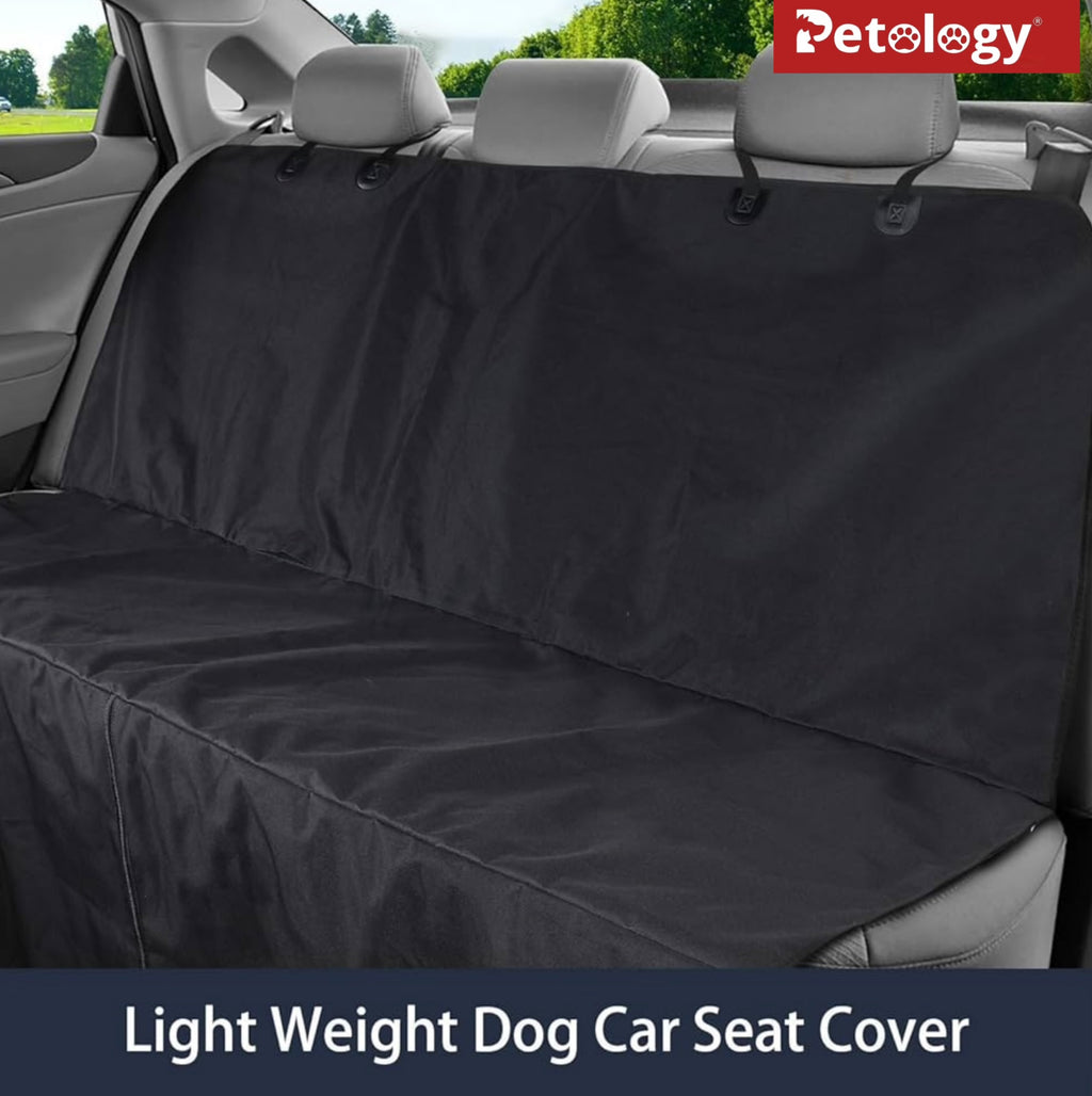 Petability  Soft Anti-skid Back seat protection Cover, Waterproof Scratch Proof Non-Skid, Travel Hammock With Anchors For Cars Trucks SUV Boot Liner, Black