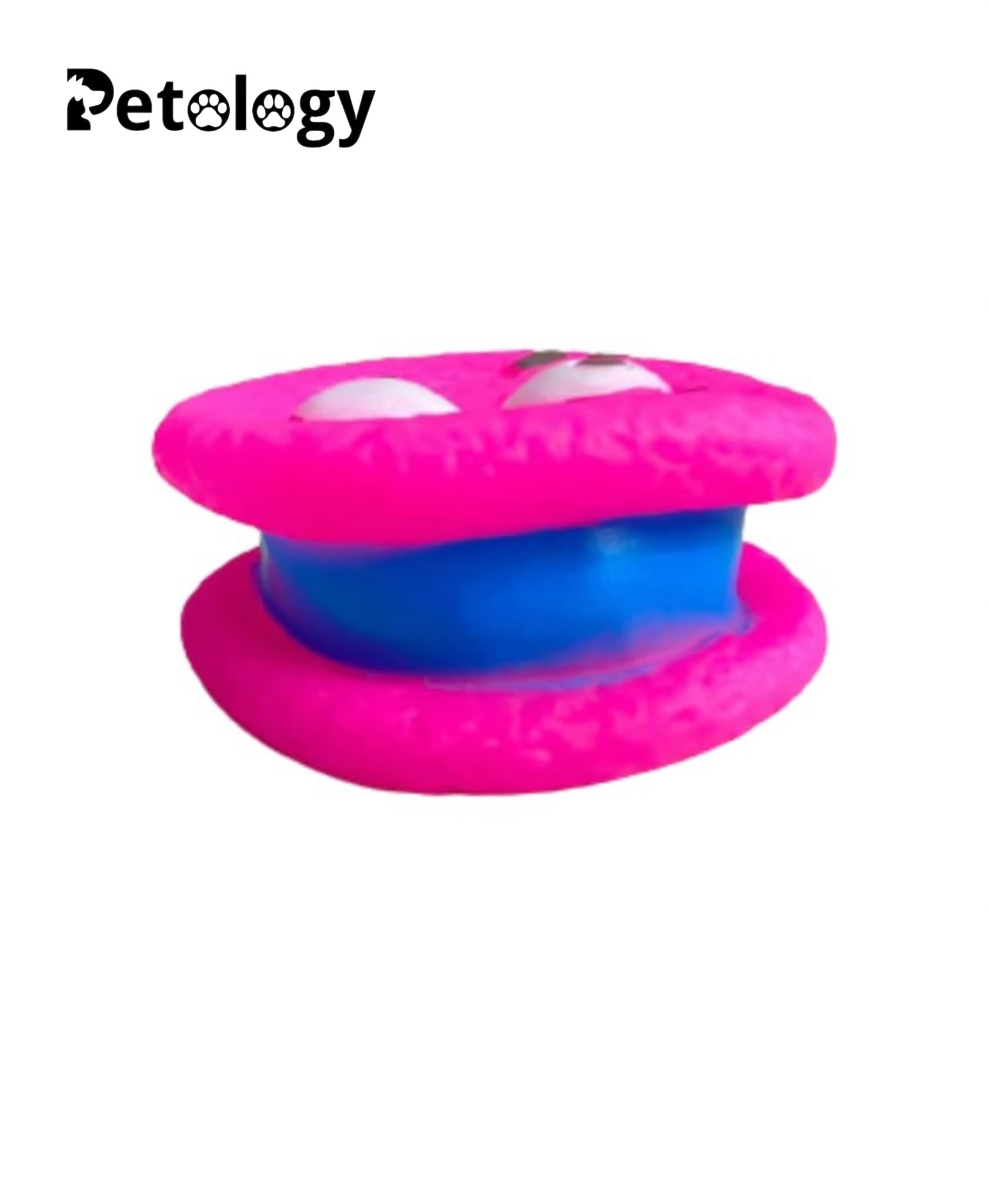Playpets 100% Latex Cream & Coockie Squeaky Chew toy for Puppies and Pets, Coockie Shape for Dogs all sizes & Breeds