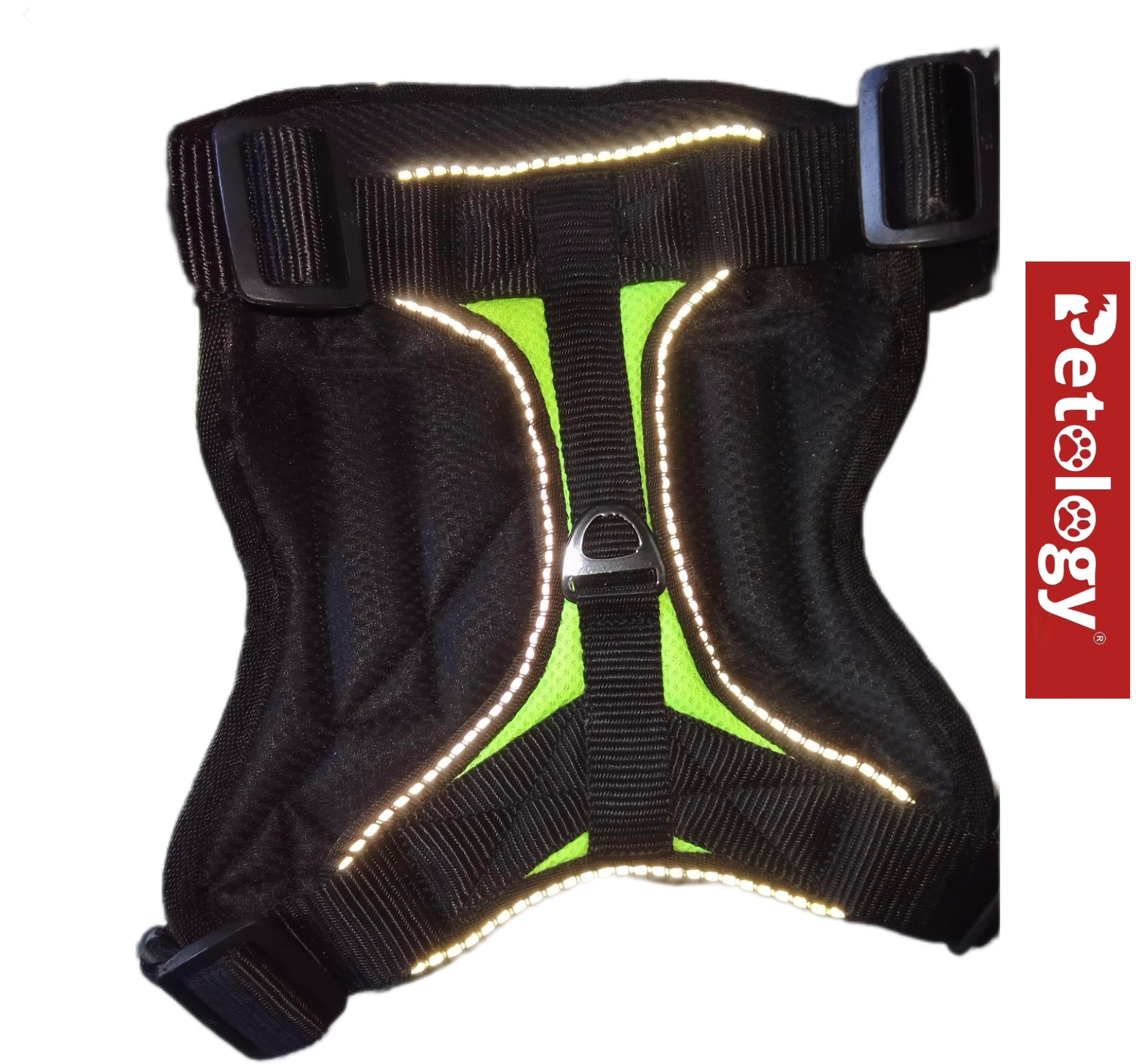 Petology Premium Breathable Durable Vest Set Harness for Dogs is designed to elevate your dog’s comfort Reflective feature safety gives confidence in low light free roaming (colors vary,15mm rope leash))