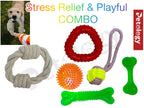 Best tug COMBO for chewers best toy to keep them healthy interactive, all ages and breeds for training also improve relationship and bonding with owner.