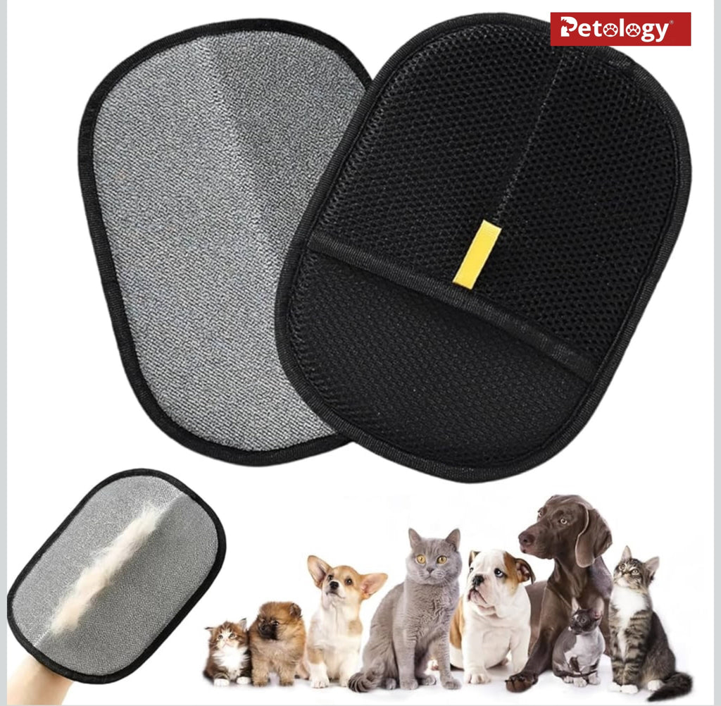 Reusable Pet Hair Removal Gloves, Electrostatic Hair Remover, Efficient Grooming Gloves for Pet Hair, Dog and Cat Fur Electrostatic Gloves for Couch, Clothes, Carpet, Bed Sheet