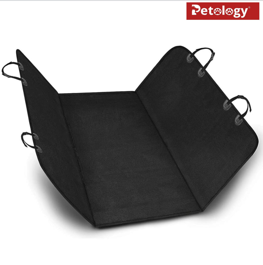 Petability  Soft Anti-skid Back seat protection Cover, Waterproof Scratch Proof Non-Skid, Travel Hammock With Anchors For Cars Trucks SUV Boot Liner, Black