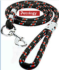 PAWPET Dog Training Walking Rope - Nylon Leash (12mm,15mm,18mm,22mm) for Small , Medium, large Sized Dogs With Strong Hook - Color May Vary
