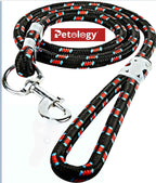 PAWPET Dog Training Walking Rope - Nylon Leash (12mm,15mm,18mm,22mm) for Small , Medium, large Sized Dogs With Strong Hook - Color May Vary