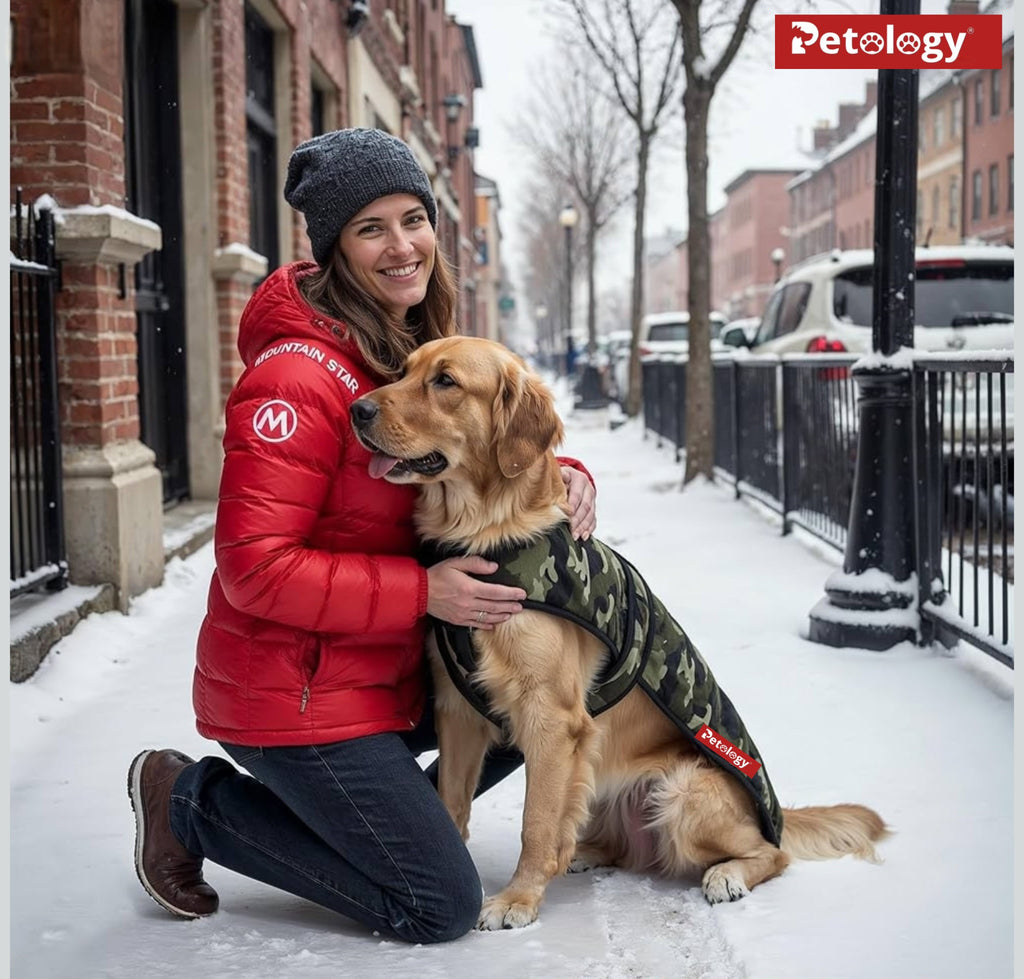 PawPet Breathable Warm Coat for Adult-puppy Dogs Windproof Adjustable Easy to Clean (QDT) QUICK DRY TECHNOLOGY Ideal for Cold Weather Indoor or Outdoor(Colors vary)