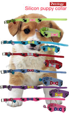 Get 2 for price of 1 Adjustable Multiple Colors extra soft & Style Pet Dog Silicone  Bell small Dog & Puppy Collar Training Collar-color may vary