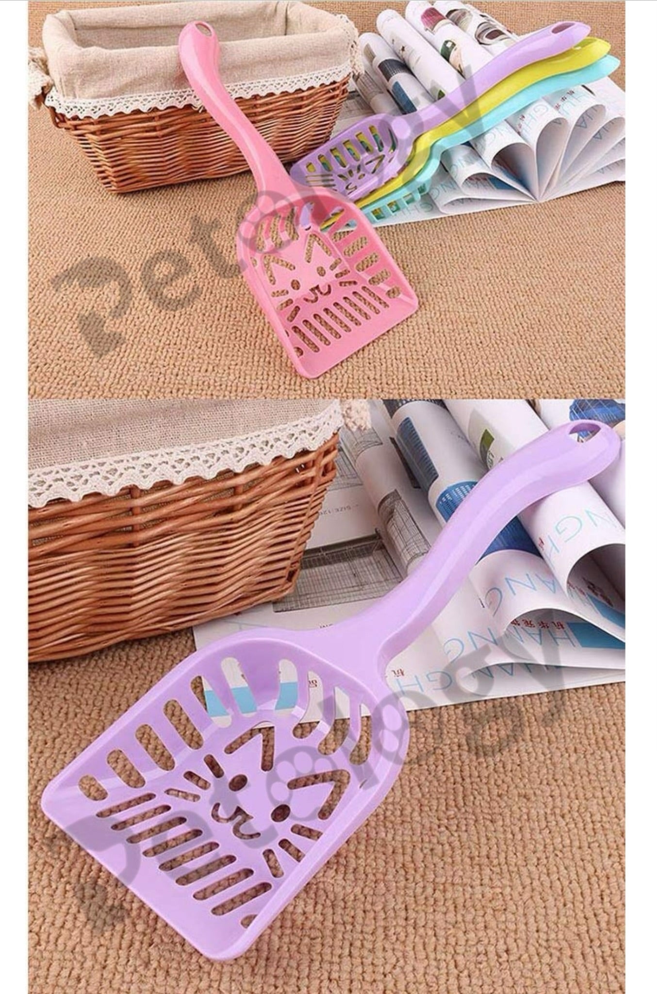 Stylish cat scooper to pickup litter (1 pc)