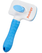 Self Cleaning Slicker Brush, Pet Grooming Shedding Brush for Dogs and Cats Easy to Remove Loose Undercoat, Pet Massaging Tool Suitable for Pets with Long or Short Hair (Color May Vary)