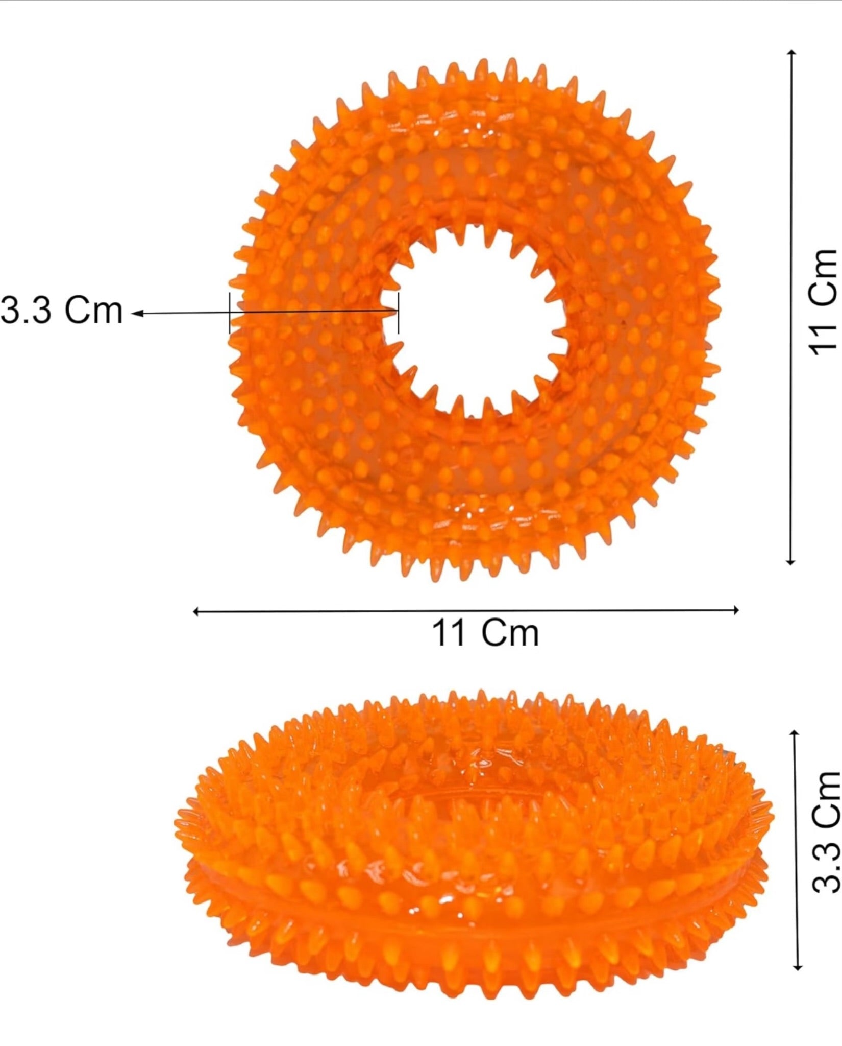100% BPA FREE & NON-TOXIC Spike Ring Chew Toy is a Durable, Interactive Option for Dogs That Love to chew and Play