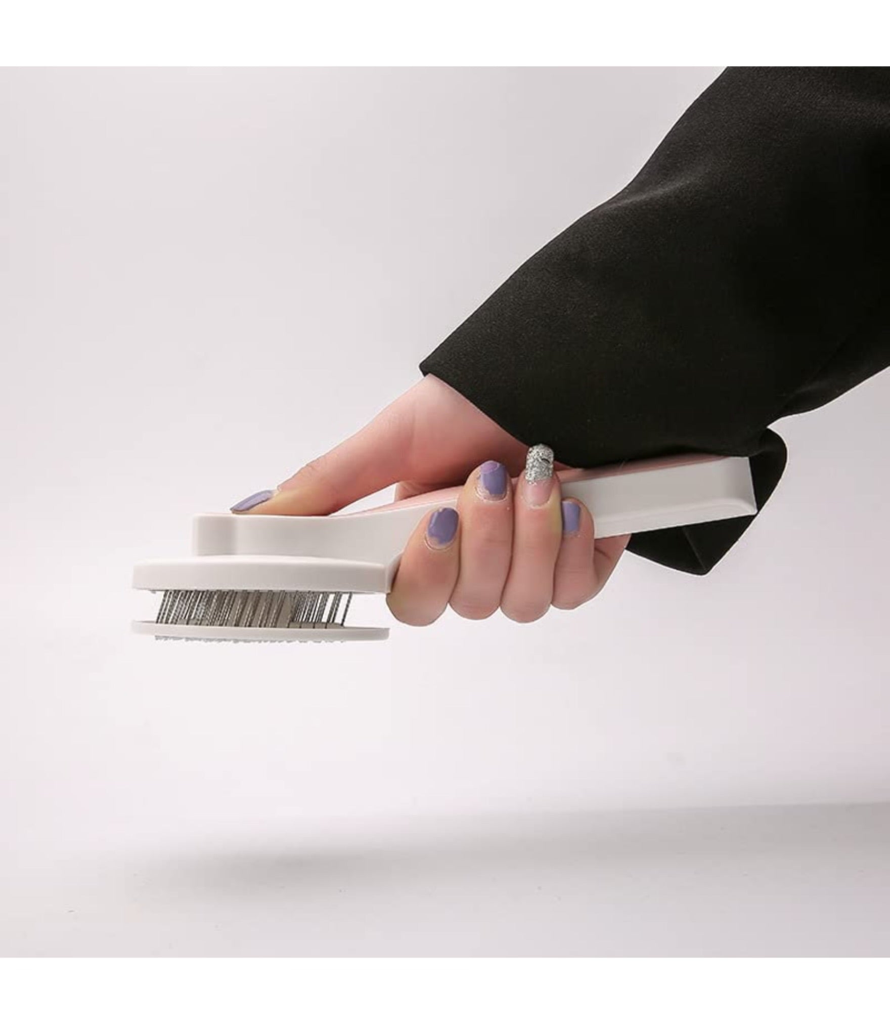 Hi Health Grooming COMBO Premium Slicker Brush with flea for CATS & DOGS Self Cleaning Shedder Gently Removes Loose Undercoat, Mats and Tangled