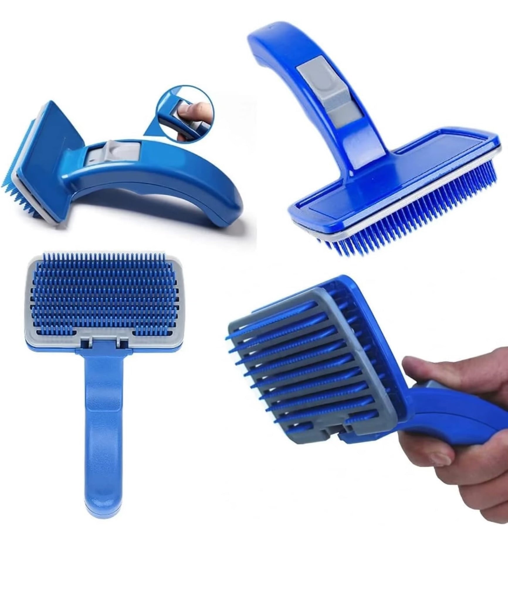 Petology Hi Health hygiene set (Combo 6 pcs) Pet Slicker Brush,Hair Comb Single Sided,Nail Clipper ,Nail Grinder ,Grooming Gloves Kit & Palm brush for All Breeds &  Age Dog, Cat, Rabbit & Hamster