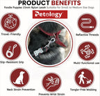 PAWPET Dog Training Walking Rope - Nylon Leash (12mm,15mm,18mm,22mm) for Small , Medium, large Sized Dogs With Strong Hook - Color May Vary
