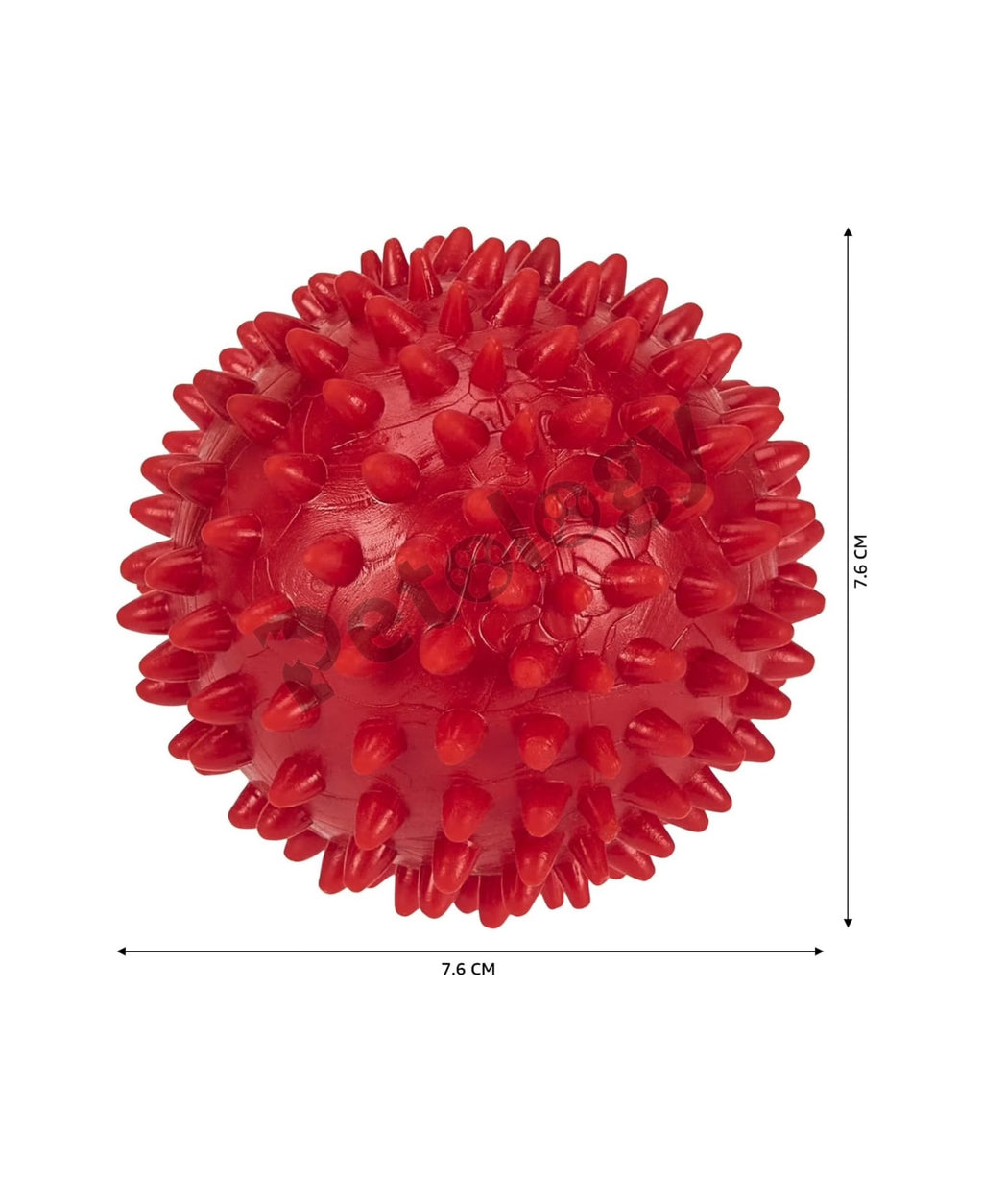 PlayPets Non-Toxic bouncy Spiked super bouncy fetch Ball Dog Chew Toy, Puppy Teething Toy, 3 Inches(Suitable all breeds)